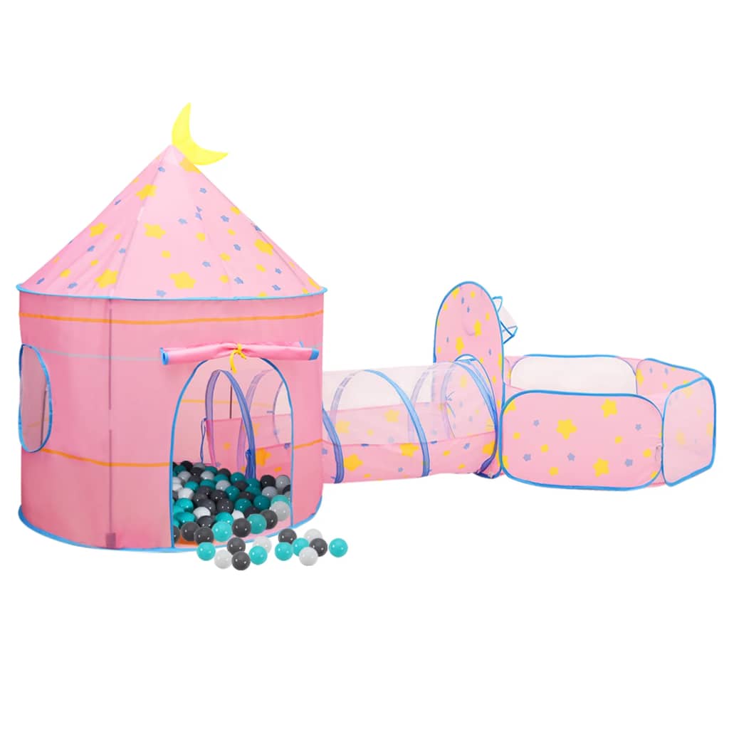 Tenda da Gioco per Bambini Rosa con 250 Palline 301x120x128 cm 3107737