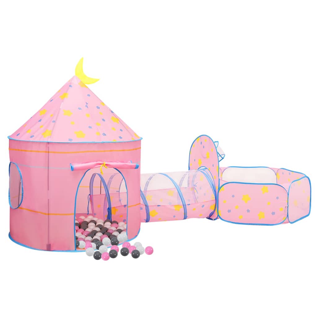 Tenda da Gioco per Bambini Rosa con 250 Palline 301x120x128 cm 3107738