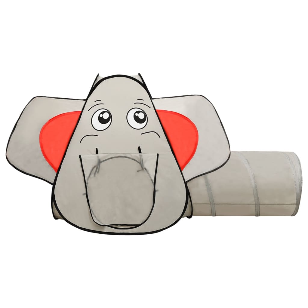 Tenda Gioco Bambini Elefante Grigio 250 Palline 174x86x101 cm