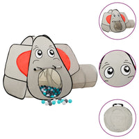 Tenda Gioco Bambini Elefante Grigio 250 Palline 174x86x101 cm cod mxl 72617