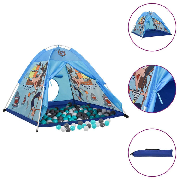 Tenda da Gioco per Bambini Blu con 250 Palline 120x120x90 cm cod mxl 76505