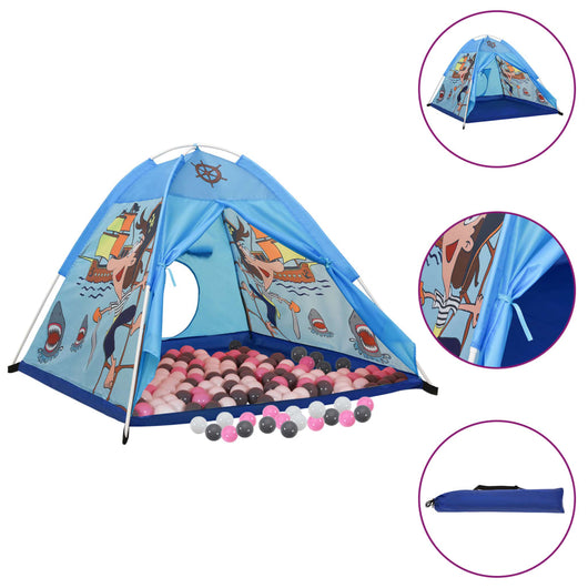 Tenda da Gioco per Bambini Blu con 250 Palline 120x120x90 cm cod mxl 72751