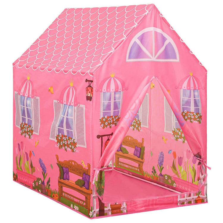 Tenda da Gioco per Bambini Rosa con 250 Palline 69x94x104 cm