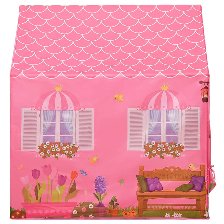 Tenda da Gioco per Bambini Rosa con 250 Palline 69x94x104 cm