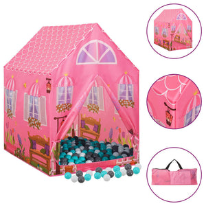 Tenda da Gioco per Bambini Rosa con 250 Palline 69x94x104 cm cod mxl 72228