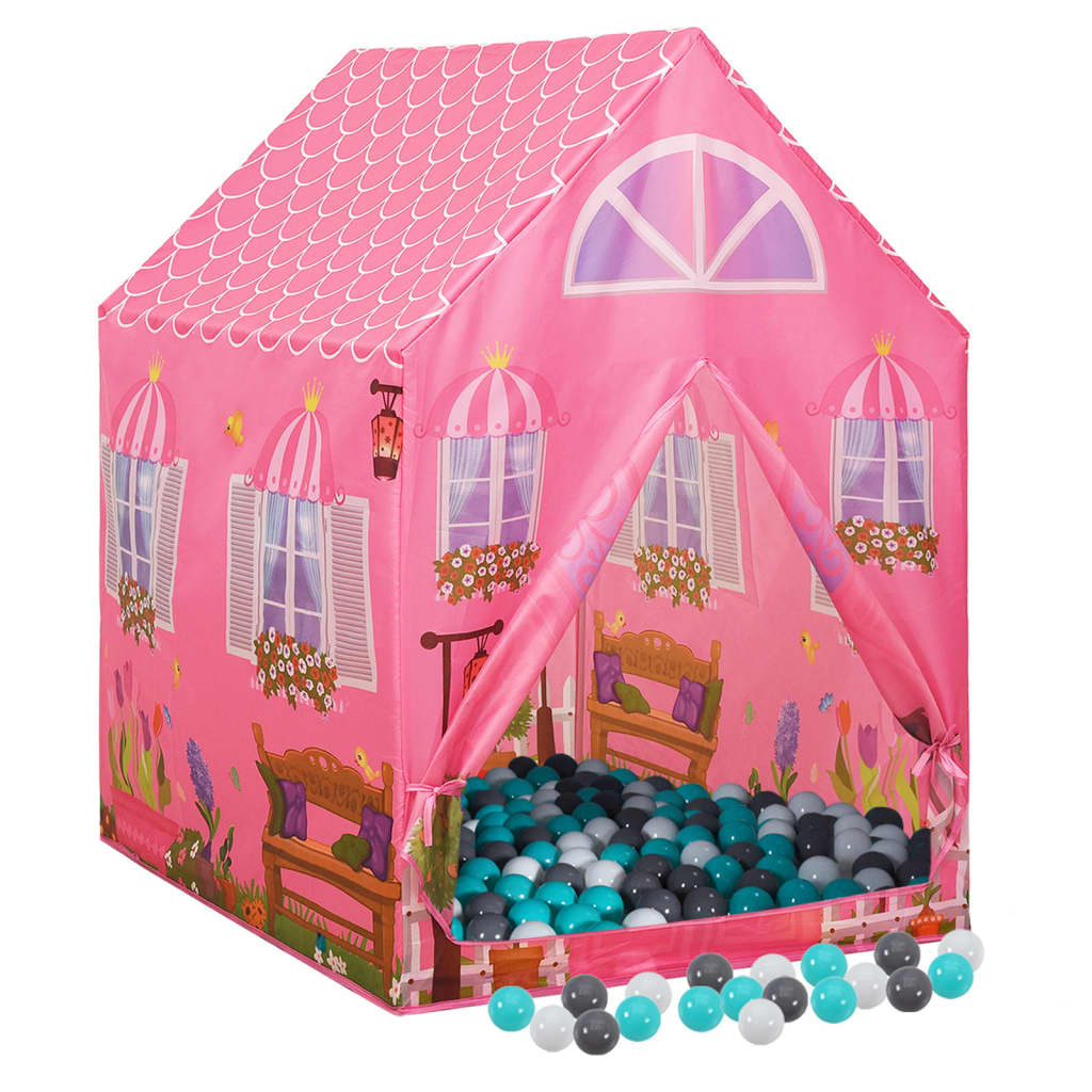 Tenda da Gioco per Bambini Rosa con 250 Palline 69x94x104 cm 3107749