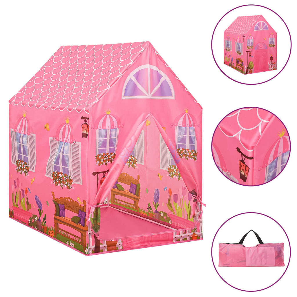 Tenda da Gioco per Bambini Rosa con 250 Palline 69x94x104 cm cod mxl 72228