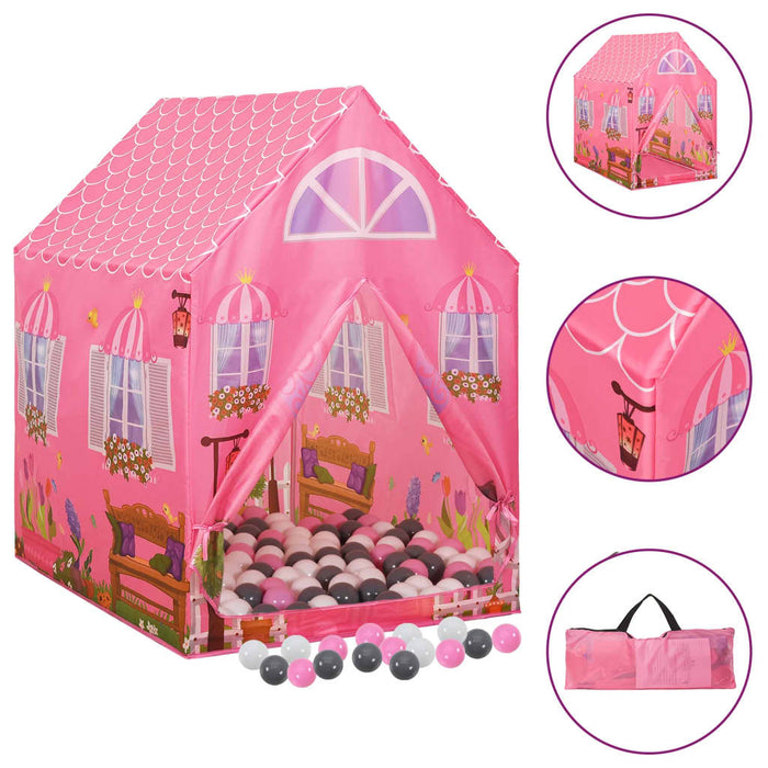 Tenda da Gioco per Bambini Rosa con 250 Palline 69x94x104 cm cod mxl 72232