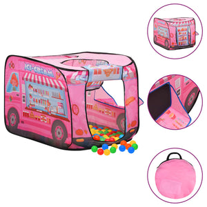 Tenda da Gioco per Bambini Rosa con 250 Palline 70x112x70 cm