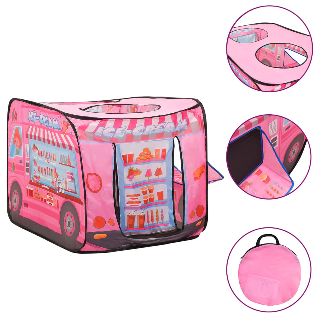 Tenda da Gioco per Bambini Rosa con 250 Palline 70x112x70 cm 3107752