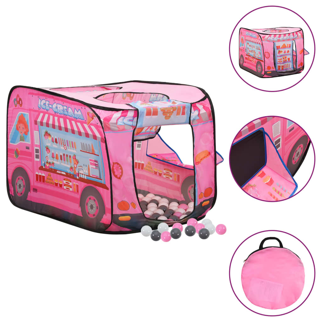 Tenda da Gioco per Bambini Rosa con 250 Palline 70x112x70 cm 3107753