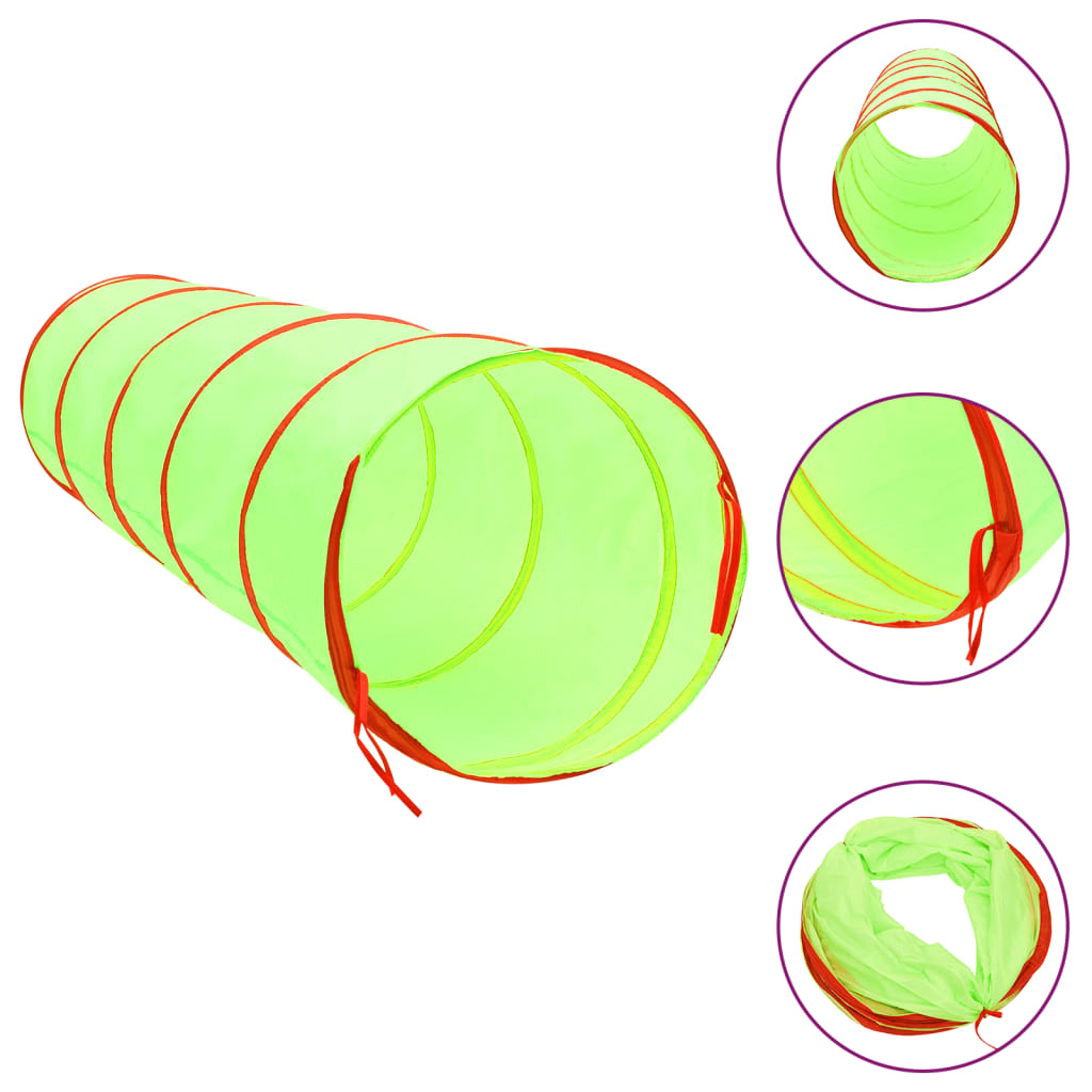 Tunnel da Gioco per Bambini 250 Palline Verde 175 cm Poliestere 3107758