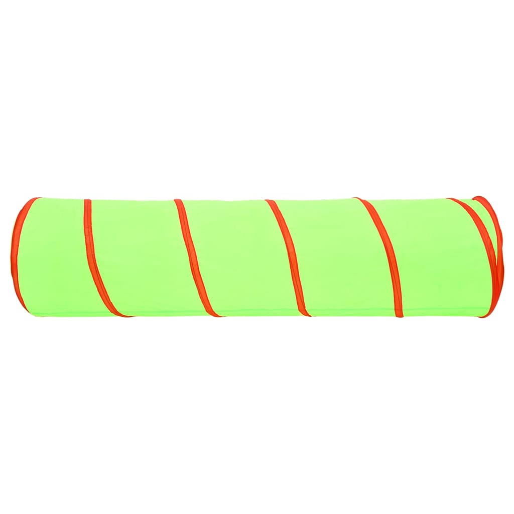 Tunnel da Gioco per Bambini 250 Palline Verde 175 cm Poliestere 3107758