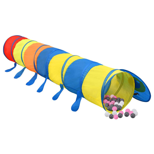 Tunnel Gioco Bambini 250 Palline Multicolore 245 cm Poliestere cod mxl 77836