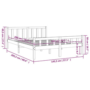 Giroletto in Legno Massello 140x200 cm 810679