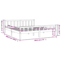 Giroletto in Legno Massello 180x200 cm 6FT Super King cod mxl 58466