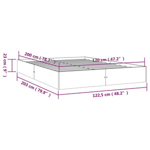 Giroletto Grigio in Legno Massello 120x200 cm 820049