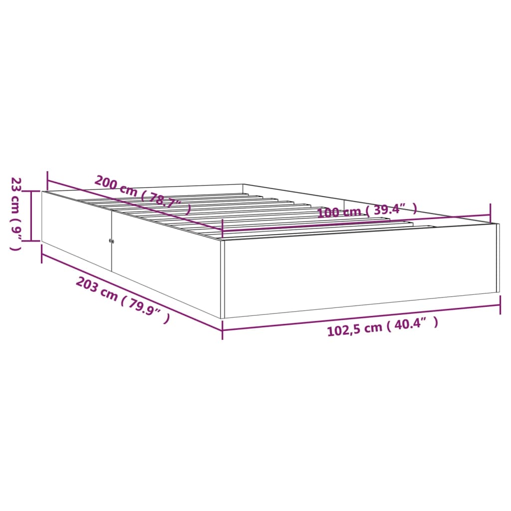 Giroletto in Legno Massello 100x200 cm 820052