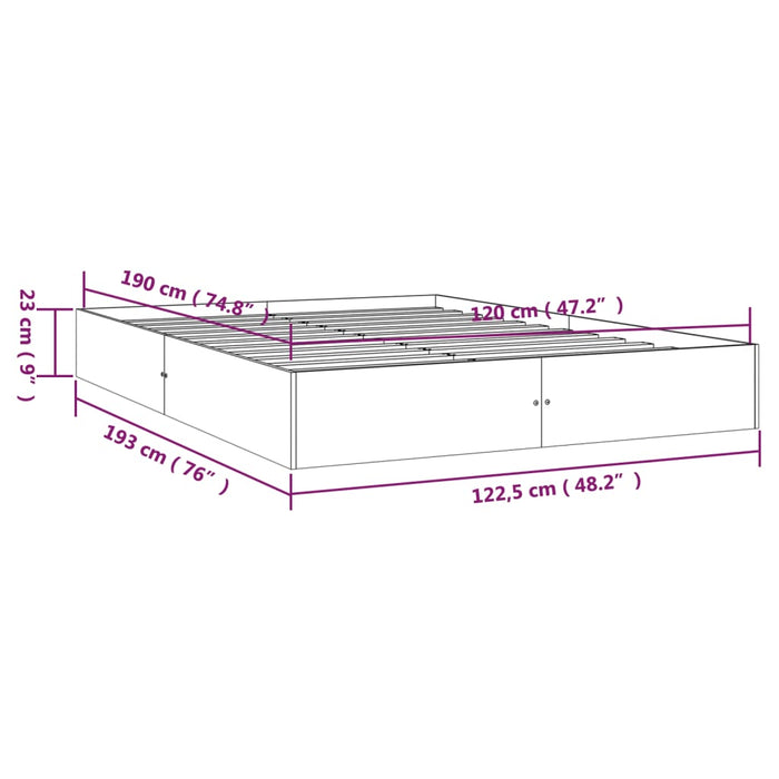 Giroletto in Legno Massello 120x190 cm 4FT Small Double cod mxl 60596