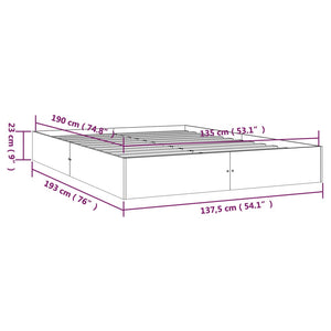 Giroletto in Legno Massello 135x190 cm 4FT6 Double cod mxl 59845