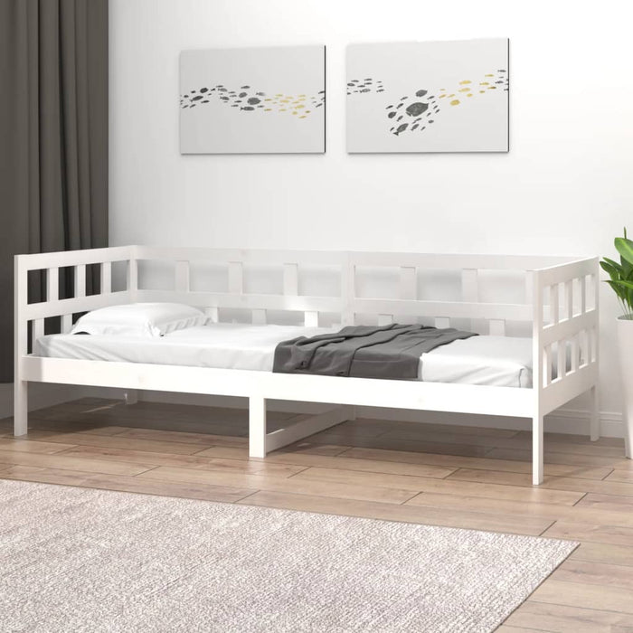 Dormeuse in Legno Massello di Pino Bianco 80x200 cm cod mxl 56660