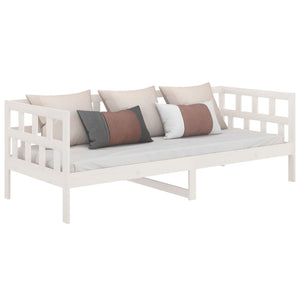 Dormeuse Bianca in Legno Massello di Pino 90x190 cm cod mxl 58594