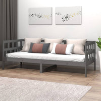 Dormeuse in Legno Massello di Pino Grigio 90x190 cm cod mxl 64495