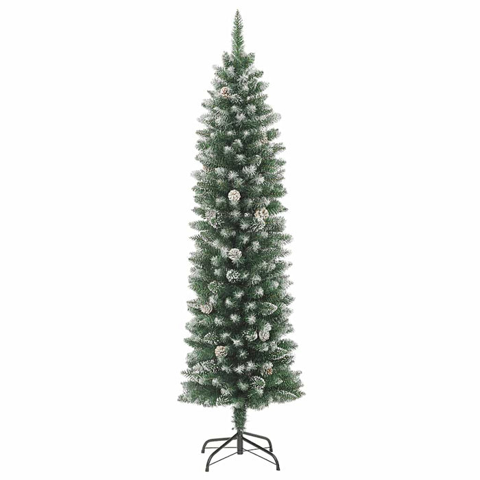 Albero di Natale Artificiale Sottile con Base 180 cm PVC 345166