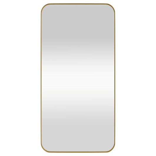 Specchio da Parete Dorato 40x80 cm Rettangolare 344930