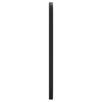 Specchio da Parete Nero 25x60 cm Ovale 344937