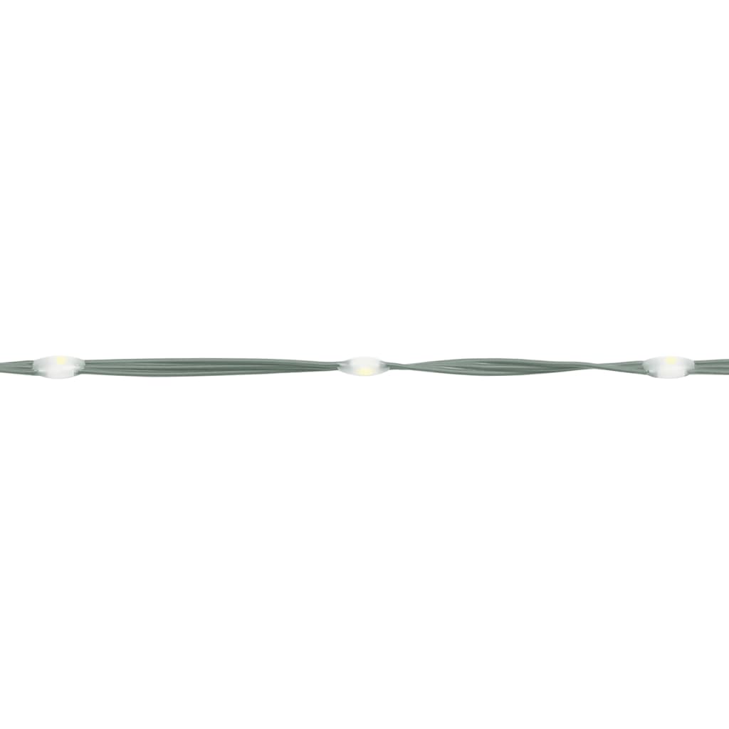 Albero di Natale a Cono Bianco Freddo 200 LED 70x180 cm 343502