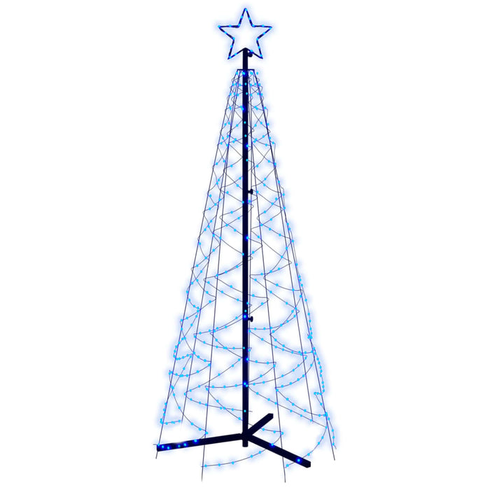 Albero di Natale a Cono Blu 200 LED 70x180 cm cod mxl 58580