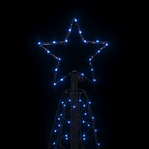 Albero di Natale a Cono Blu 200 LED 70x180 cm cod mxl 58580