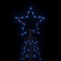 Albero di Natale a Cono Blu 200 LED 70x180 cm 343503