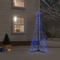 Albero di Natale a Cono Blu 200 LED 70x180 cm cod mxl 58580