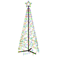 Albero di Natale a Cono Colorato 200 LED 70x180 cm cod mxl 58582