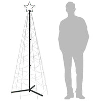 Albero di Natale a Cono Colorato 200 LED 70x180 cm cod mxl 58582