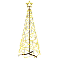 Albero di Natale a Cono Bianco Caldo 200 LED 70x180 cm cod mxl 58576