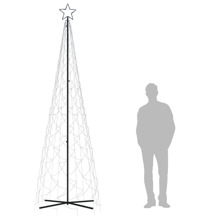 Albero di Natale a Cono Blu 500 LED 100x300 cm 343507