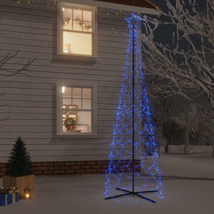 Albero di Natale a Cono Blu 500 LED 100x300 cm 343507