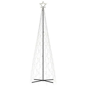 Albero di Natale a Cono Bianco Caldo 500 LED 100x300 cm 343509