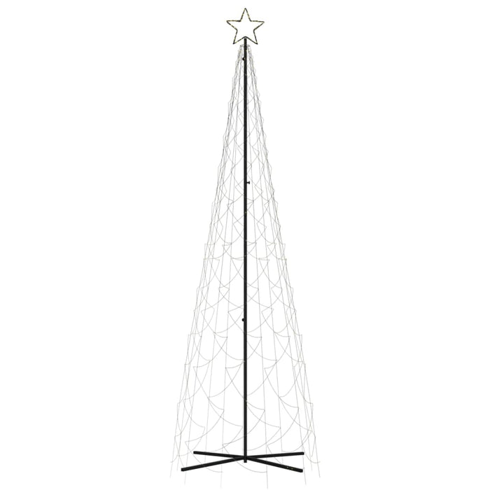 Albero di Natale a Cono Bianco Caldo 500 LED 100x300 cm 343509