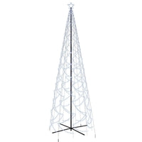 Albero di Natale a Cono Bianco Freddo 1400 LED 160x500 cm 343510