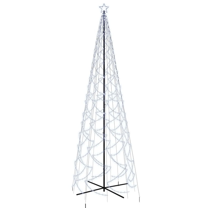 Albero di Natale a Cono Bianco Freddo 1400 LED 160x500 cm 343510