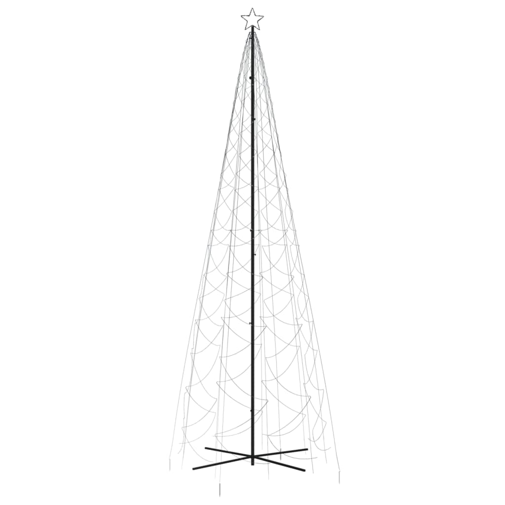 Albero di Natale a Cono Bianco Freddo 1400 LED 160x500 cm 343510