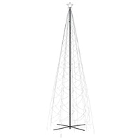 Albero di Natale a Cono Bianco Freddo 1400 LED 160x500 cm 343510