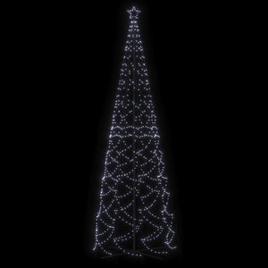 Albero di Natale a Cono Bianco Freddo 1400 LED 160x500 cm 343510