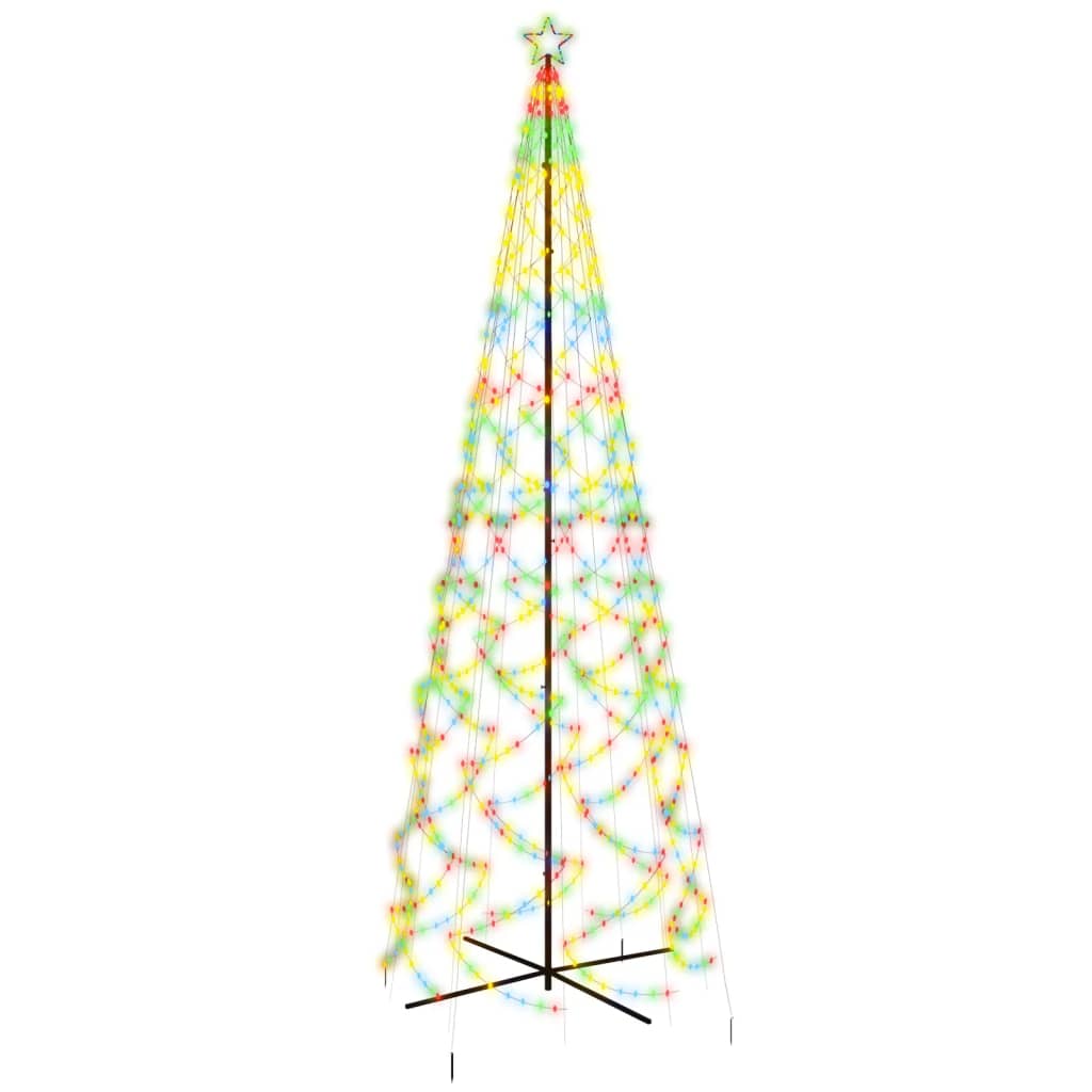 Albero di Natale a Cono Colorato 1400 LED 160x500 cm 343512