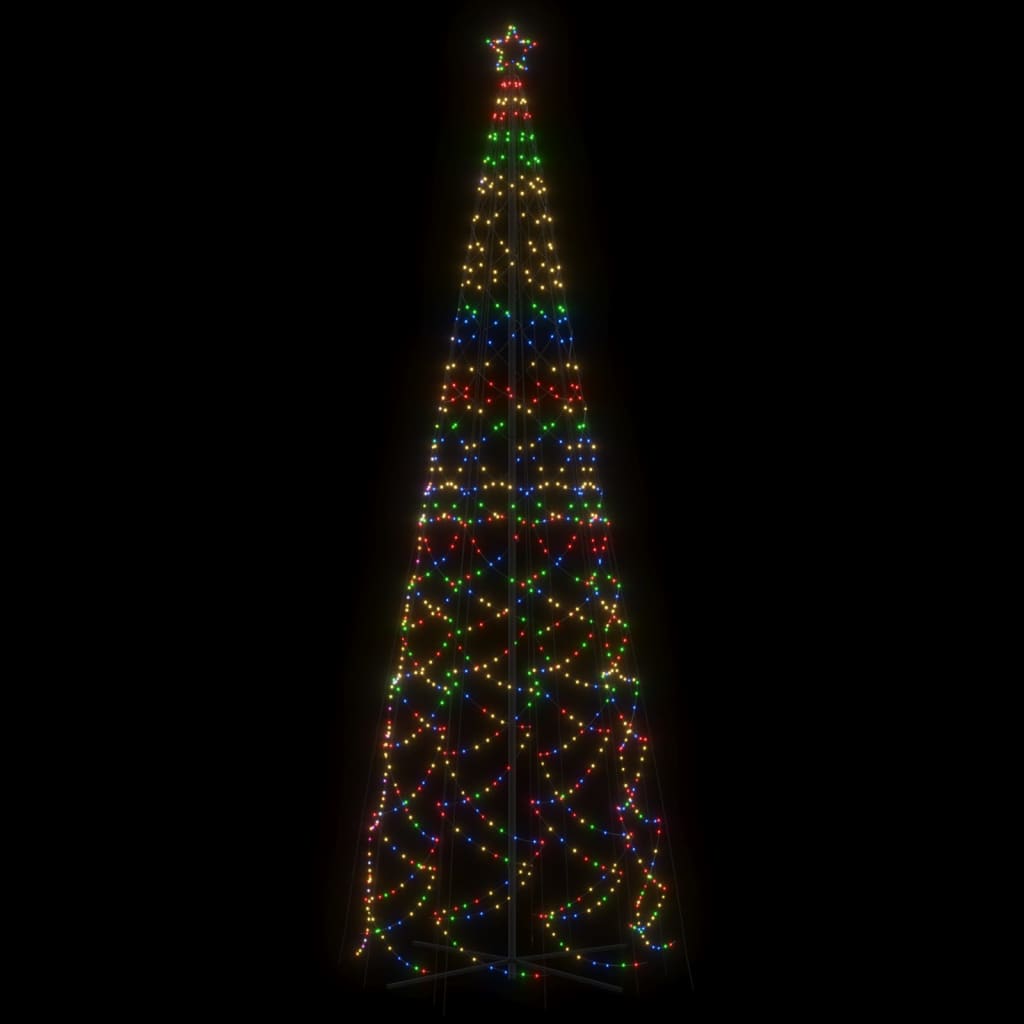 Albero di Natale a Cono Colorato 1400 LED 160x500 cm 343512