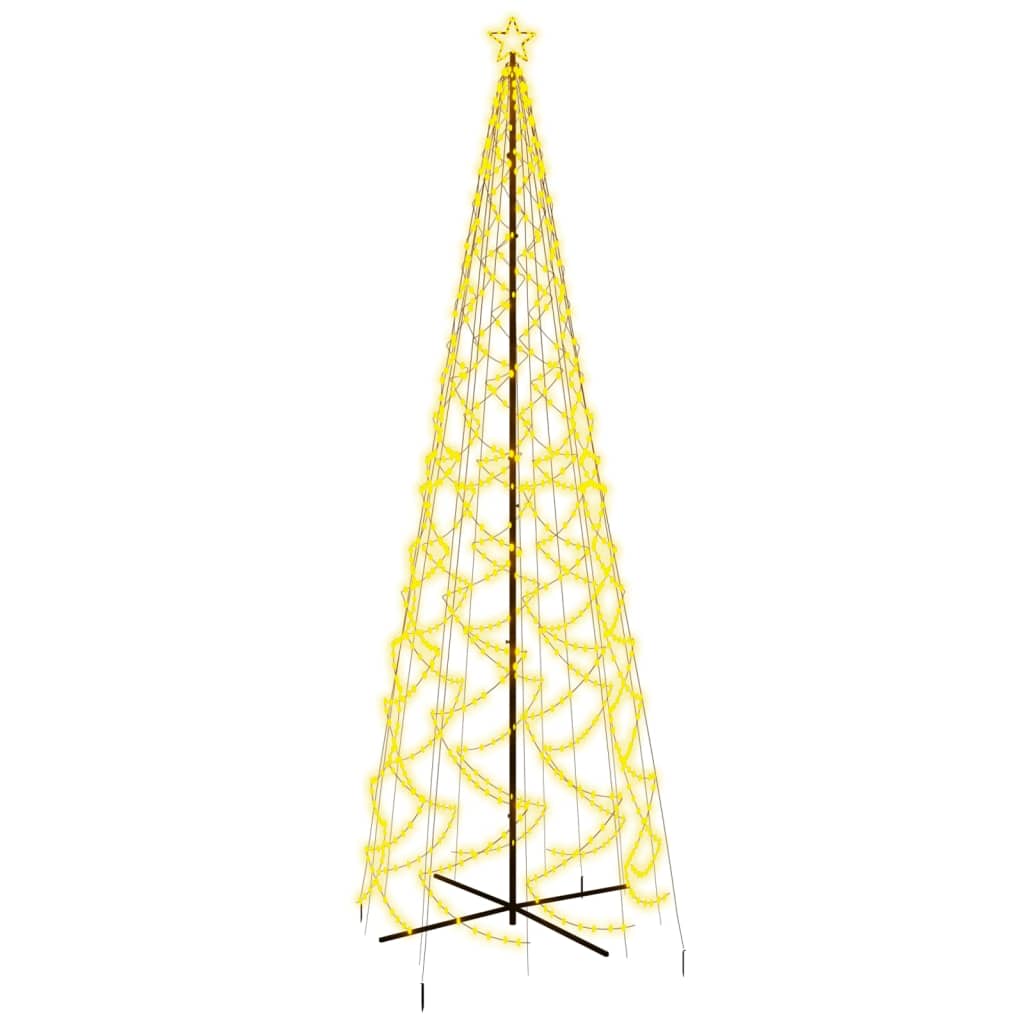 Albero di Natale a Cono Bianco Caldo 1400 LED 160x500 cm 343513